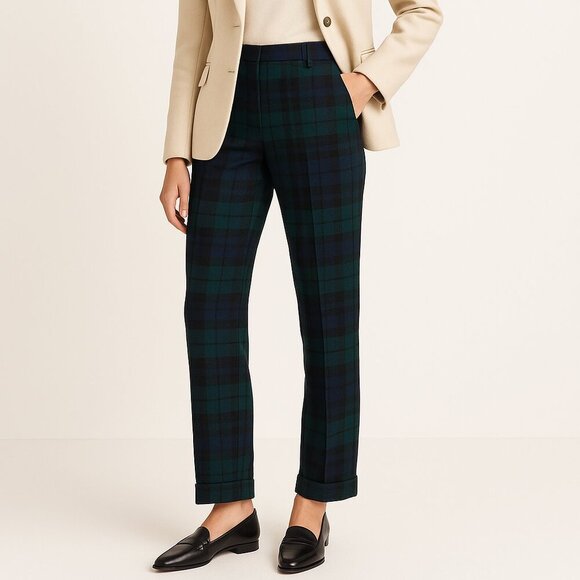 Ralph Lauren Christmas Black Watch Plaid Trousers Size 8 - Picture 2 of 16